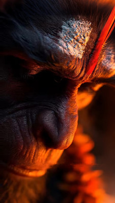 swaroopa 16.5 inch Hanuman Ji sticker Self Adhesive Sticker(Pack of 1)