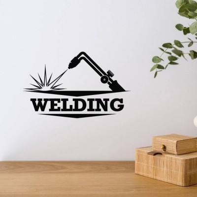 Xskin 27 cm Welding Wall Sticker PVC Vinyl Self Adhesive Sticker(Pack of 1)