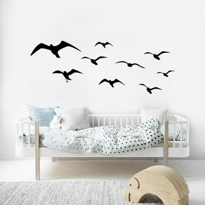 SnappyVinyl 57 cm flying bird Self Adhesive Sticker(Pack of 1)