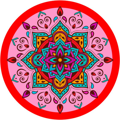 Aashrut decor 58 cm Home Decoration Rangoli , Room Décor Self Adhesive Sticker(Pack of 1)