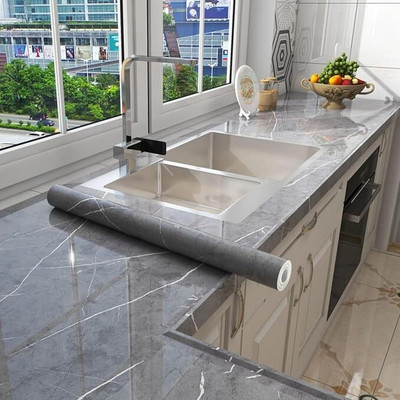 MOOZICO Abstract Grey Wallpaper(200 cm x 60 cm)