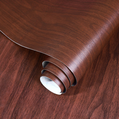 HOMEMATES Vinyl Abstract Brown Wallpaper(L x W: 304.8 cm x 45 cm)