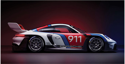 Flexora 18 inch PorscheGT3RR Self Adhesive Sticker(Pack of 1)