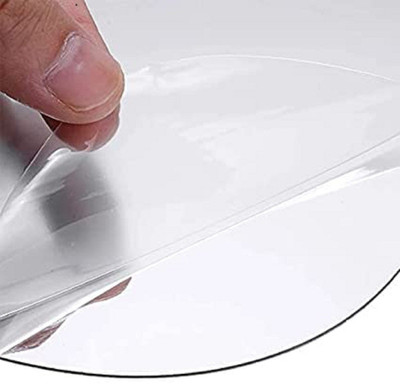 HOSTING 20 cm Oval Size Flexible Mirror Sheet for Home Decor Self Adhesive Sticker(Pack of 1)