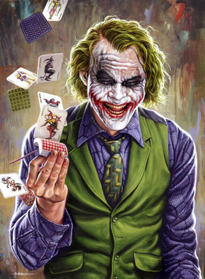 swaroopa 16.5 inch Joker Sticker Self Adhesive Sticker(Pack of 1)
