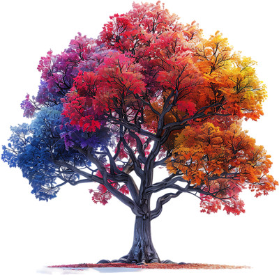 SoFFXia 18 inch Trendy Design Tree Wall Sticker For Living Room, Home Decorative, Hall ED_1202 Self Adhesive Sticker(Pack of 1)