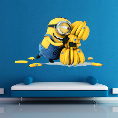 Epithet Studio 33 cm Minions Decorative Wall Sticker Self Adhesive Sticker(Pack of 1)