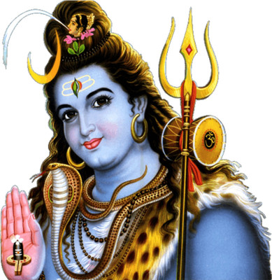 SR ENTERPRISE 48 cm Mahakaal Mahadev Shiva Self Adhesive Sticker(Pack of 1)