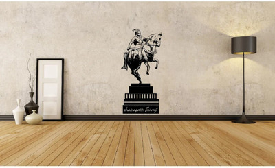 STIKHUB 110 cm Chatrapatti Shivaji Wall Decal Large Self Adhesive Sticker(Pack of 1)