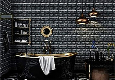 wewell 70 cm 3dwallpanel01 Self Adhesive Sticker(Pack of 1)