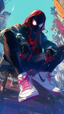swaroopa 16.5 inch Spiderman A3 size non tearable sticker Self Adhesive Sticker(Pack of 1)