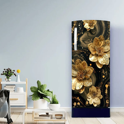 VRDB EXPERT 49 inch Fridge Single Door Wallpaper Sticker Wrap For Refrigerator Self Adhesive Sticker Self Adhesive Sticker(Pack of 1)