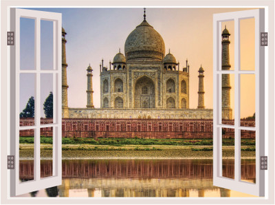 Epithet Studio 39.084 cm Wall Stickers for Bedroom Kitchen' Home Decor Window Illusion (16x24Inches) Self Adhesive Sticker(Pack of 1)