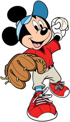 swaroopa 16.5 inch Mickey Mouse Sticker Self Adhesive Sticker(Pack of 1)