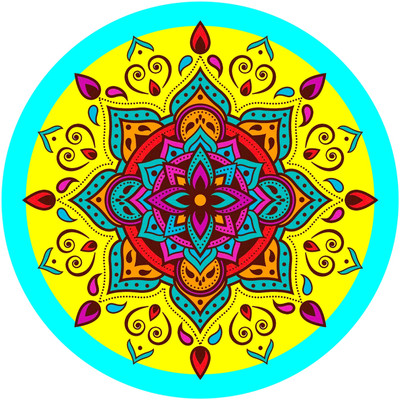 Aashrut decor 58 cm Home Decoration Rangoli , Room Décor Self Adhesive Sticker(Pack of 1)