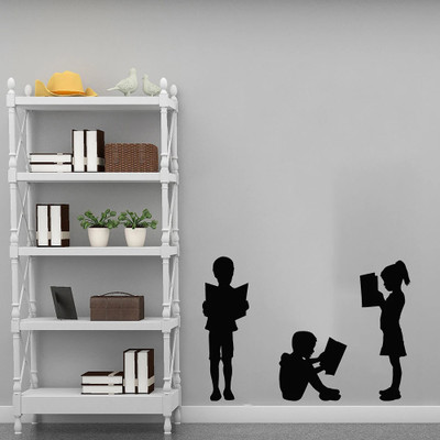 SnappyVinyl 30 cm Children's Library Reading Self Adhesive Sticker(Pack of 1)