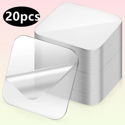 Vayrfx 6 cm 20 PACK - DOUBLEFACE ADHESIVE STICKERS 6CM X 6CM Double-sided Sticker(Pack of 20)