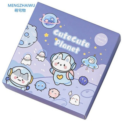 HANIYA ONLINE STORE 5 inch KAWAII CUTE CUTE PLANET STICKER DECORATION DIY STICKERS SET OF 100 SHEETS PACK Self Adhesive Sticker(Pack of 1)