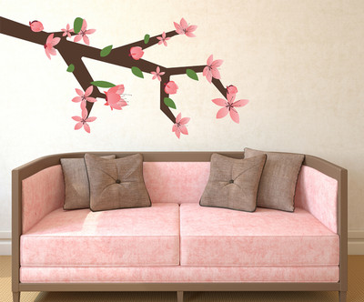 Littlebuds 90 cm Treebranch Removable Sticker(Pack of 1)