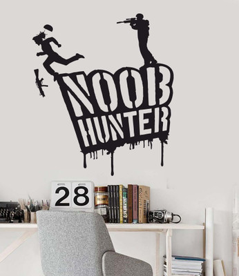 Xskin 30 cm Gamer Shooting Video Game Noob Self Adhesive Sticker(Pack of 1)