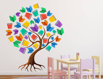 HAPPYSTICKY 75 cm Tree Removable Sticker(Pack of 1)