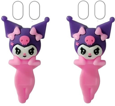 mapperz 2.55 inch Cute Kuromi Hipper Sticker & Figure Kuromi Edition Character Sticker for Peeking Removable Sticker(Pack of 2)