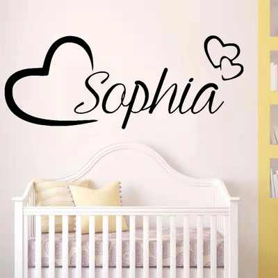 SnappyVinyl 50 cm Customized Name Self Adhesive Sticker(Pack of 1)