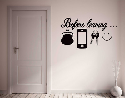 SnappyVinyl 72 cm Leaving wall Self Adhesive Sticker(Pack of 1)