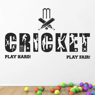 stylishdecor 70 cm m...best of cricket Self Adhesive Sticker(Pack of 1)