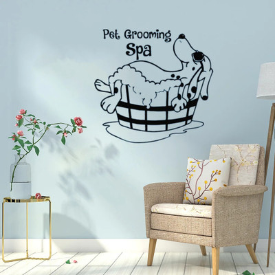 SnappyVinyl 42 cm Pets Grooming Self Adhesive Sticker(Pack of 1)
