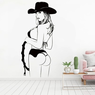 SnappyVinyl 27 cm Hot Girls, Wall Sticker PVC Vinyl Self Adhesive Sticker(Pack of 1)