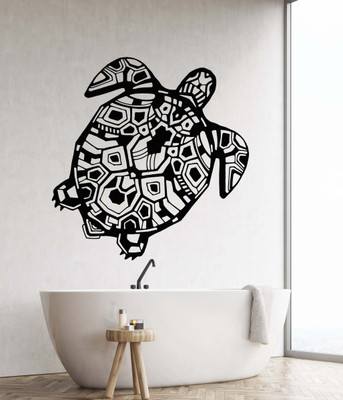 Xskin 27 cm Animal Turtle Ocean Marine Style Self Adhesive Sticker(Pack of 1)