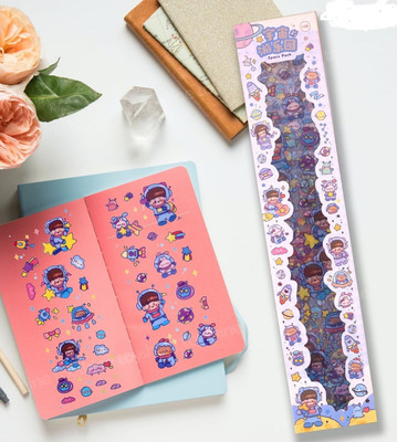 The Unique Collection 15 cm Cute Cartoon Theme Kawaii Stickers 20 Pet Sheets Non-Reusable Sticker(Pack of 1)