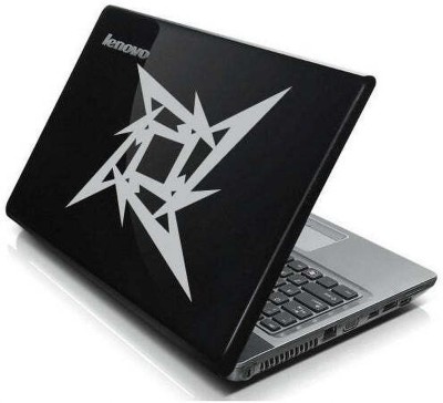 Xskin 4 cm Metallica Ninja Star Logo Self Adhesive Sticker(Pack of 1)