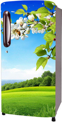 SDPRINTINGHUB 49 inch Fridge Single Door Wallpaper Sticker Wrap For Refrigerator (Size 24x62 inch) Self Adhesive Sticker(Pack of 1)