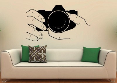 stylishdecor 70 cm s_holdthecamerinhand Self Adhesive Sticker(Pack of 1)