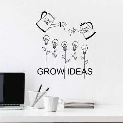 Xskin 27 cm Grow Ideas Wall Sticker PVC Vinyl Self Adhesive Sticker(Pack of 1)