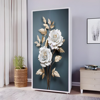 Durga Quality Creation 200 cm Almirah Sticker & Door Stickers Wallpaper Big Size Wardrobe Sticker Self Adhesive Sticker(Pack of 1)