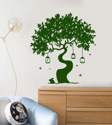 SnappyVinyl 27 cm Magic Beautiful Tree Branch Self Adhesive Sticker(Pack of 1)
