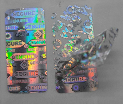 Securitech 3 cm Hologram Sticker-Secure Genuine,5000 Pcs,Rectangle (Void Tamper) 15mm x 30mm Non-Reusable Sticker(Pack of 5000)