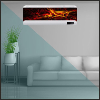 Vijaya enterprises 35.56 cm Pixle print design ac sticker air conditioner size (36x14 inch) Self Adhesive Sticker(Pack of 1)