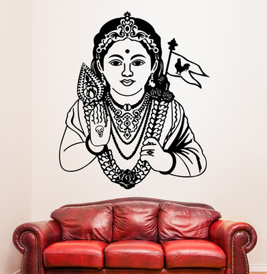 fuzzy 60 cm Murugan Self Adhesive Sticker(Pack of 1)
