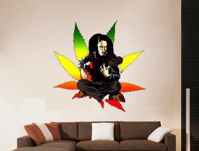 Art Kafe 58 cm Bob Marley Sticker Self Adhesive Sticker(Pack of 1)