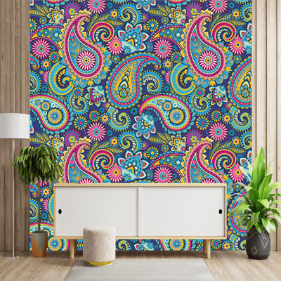 WallDaddy 40 cm Multi Design Self Adhesive Sticker(Pack of 1)