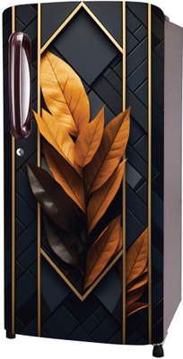 RKDECOR 49 inch Single Door Fridge Sticker Wallpaper Wrap Refrigerator Decal (Size 24x49 Inch) Self Adhesive Sticker(Pack of 1)