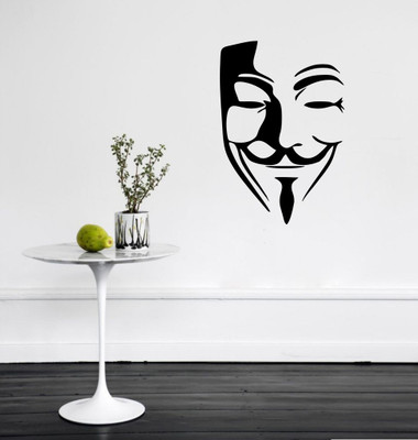 Decoration Designs 64 cm 'Anonymous' Wall sticker Self Adhesive Sticker(Pack of 1)
