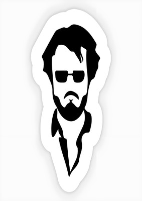 Dumdic 30 cm Super Star Rajinikanth A4 Strong Self Adhesive Sticker(Pack of 1)