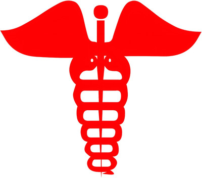 Printlive 10 cm doctors sign decal Self Adhesive Sticker(Pack of 1)
