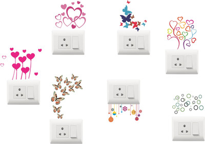 SR ENTERPRISE 39 cm Decorative switch Board sticker size:-13cmX12cm Self Adhesive Sticker(Pack of 1)