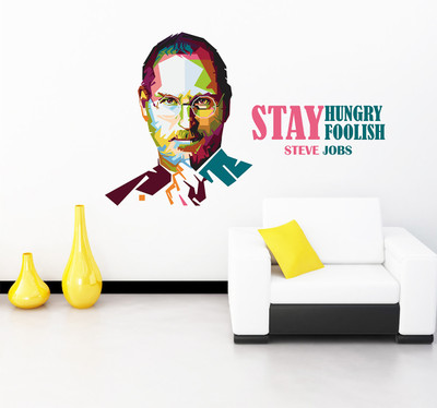 Wallzone 100 cm Steve Jobs Removable Sticker(Pack of 1)